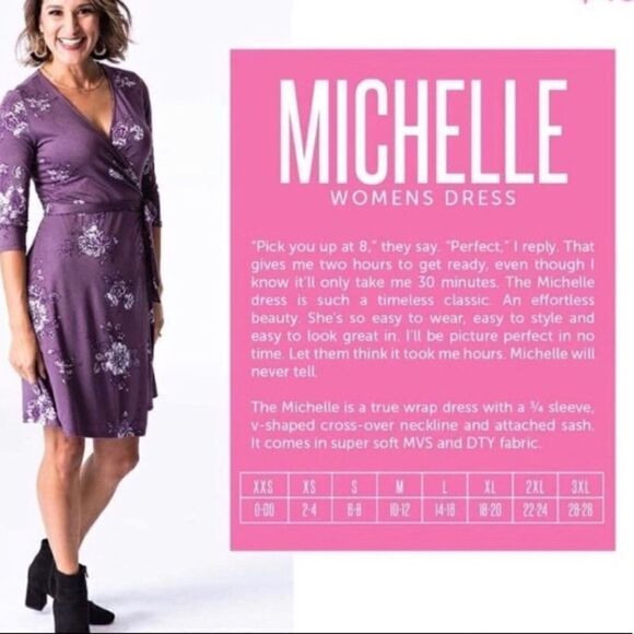 SOLD LuLaRoe Michelle Wrap Dress Burgundy Horses Medium NWT - Picture 2 of 2